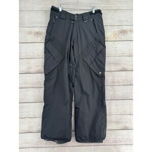 DC Clothing Cargo Snowboard Ski Pants Mens Medium Black Adjustable Waist